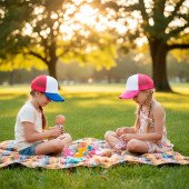 Кепка дитяча coFEE Child trucker, колір червоний/білий/синій - 4009.21 CO