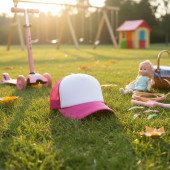 Кепка дитяча coFEE Child trucker, колір рожевий/білий - 4009.25 CO