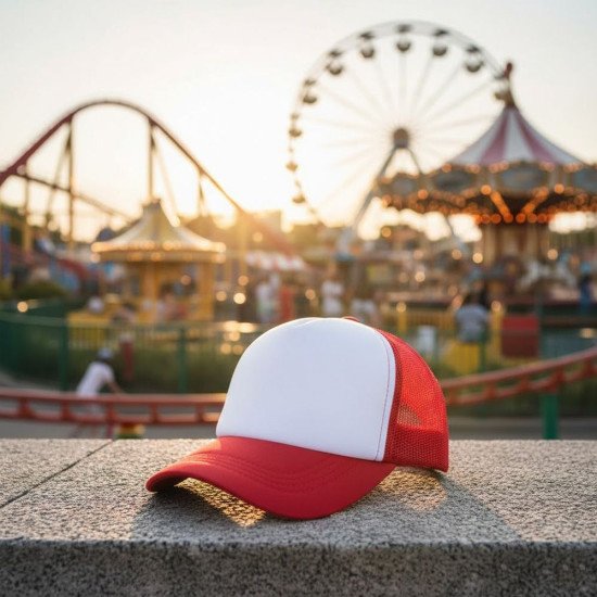 Кепка дитяча coFEE Child trucker, колір червоний/білий - 4009.5 CO