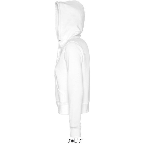 Худі на блискавці жіноче SOL'S Success, колір білий - 48000102L