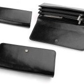 Гаманець жіночий шкіряний Stefania, колір чорний - 173D-DF-62 Гаманець жіночий шкіряний Stefania, колір чорний - 173D-DF-62