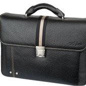 Портфель шкіряний Giovani, колір чорний - 548CV