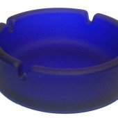 Попільничка скляна Bergamo, колір синій - 8501504