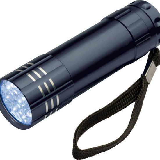 Ліхтарик Easy Gifts Montagris з ремінцем, колір чорний - 190403