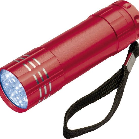 Ліхтарик Easy Gifts Montagris з ремінцем, колір червоний - 190405