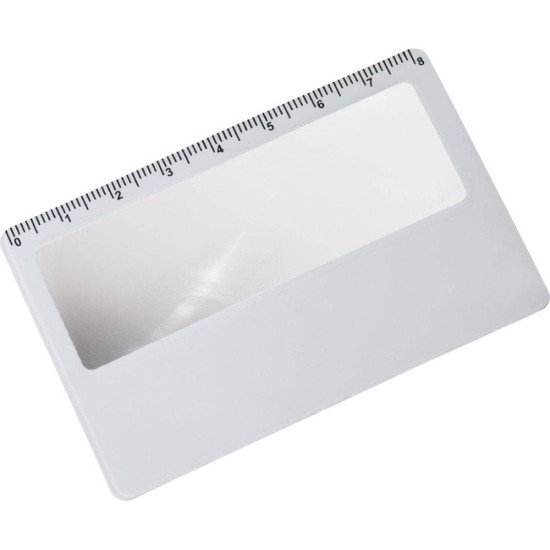 Лупа з лінійкою Easy Gifts Posen, колір білий - 199806