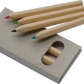 Олівці кольорові Easy Gifts Minnie, 6шт, колір коричневий - 112701