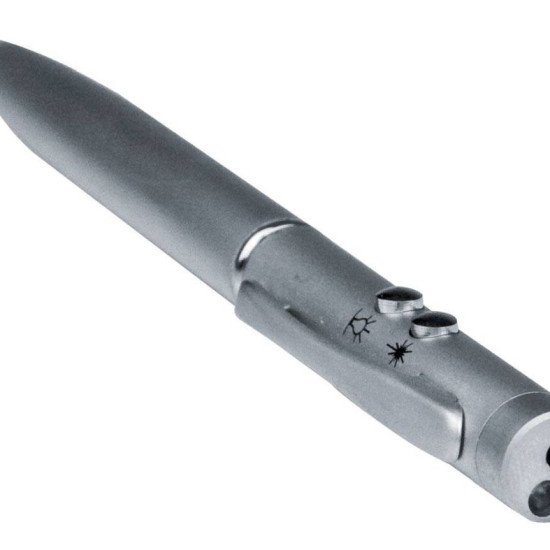 Ручка металева кулькова Easy Gifts Detroid з лазерною указкою, колір сірий - 531807