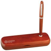 Набір ручок Macma з рожевого дерева, колір коричневий - 1401601