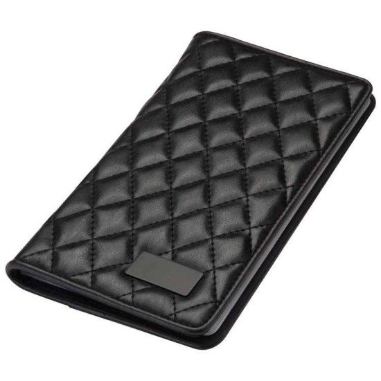 Візитниця шкіряна Macma, колір чорний - 2794203