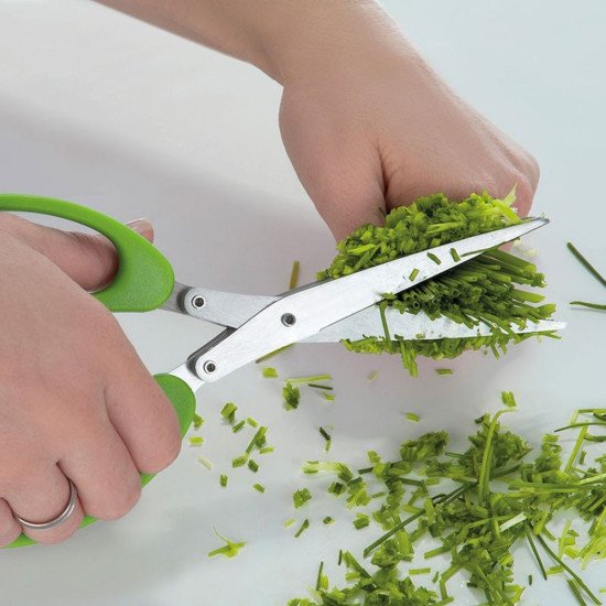 Ножиці для цибулі Easy Gifts Bilbao, сталеві, колір зелений - 302629