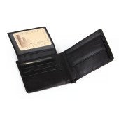 Гаманець чоловічий шкіряний Stefania, колір чорний - 014M-MAL-62