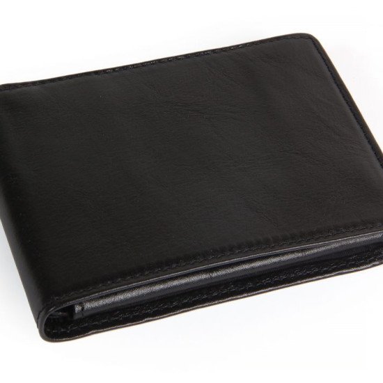 Гаманець чоловічий шкіряний Stefania, колір чорний - 014M-MAL-62