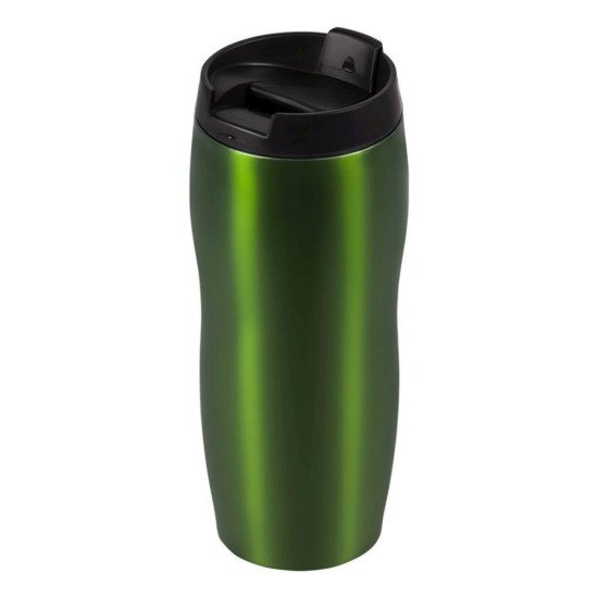 Термокружка 400 мл сталева Line Art Classico, вакуумна, колір зелений - 5057-4