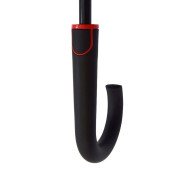 Парасоля-тростина напівавтоматична Line Art Line, колір чорний/червоний - 7130005