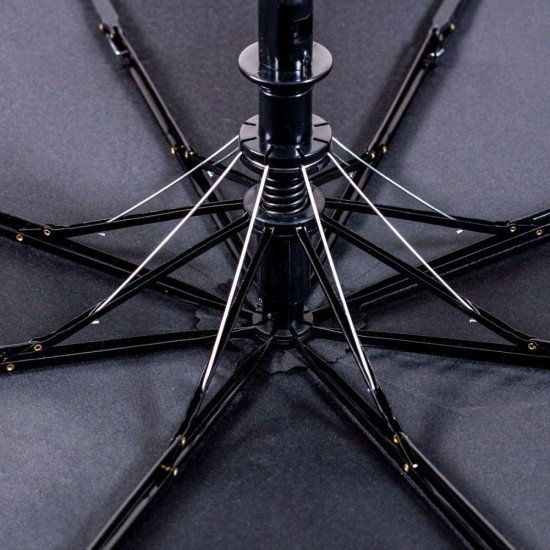 Парасоля складана напівавтоматична Bergamo Sky, колір чорний/червоний - 7040005 Парасоля складана напівавтоматична Bergamo Sky, колір чорний/червоний - 7040005