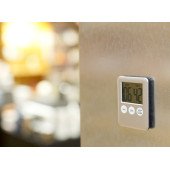 Таймер кухонний з магнітом Voyager, колір сріблястий - V8554-32