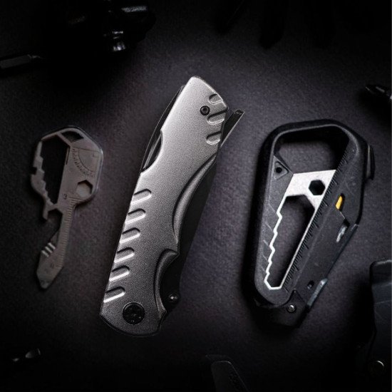 Мультитул 8в1 TheGeneral Edge з набором викруткових біт, 110 мм, в чохлі, колір графітовий - 1200MT-11