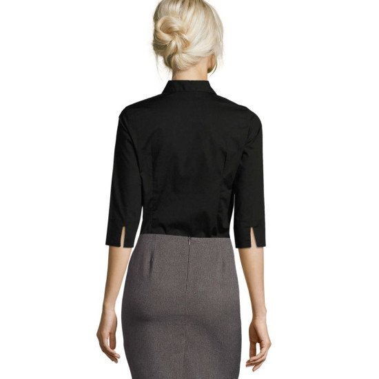 Сорочка жіноча SOL'S Effect 3/4 Sleeve, колір чорний - 170103123XL