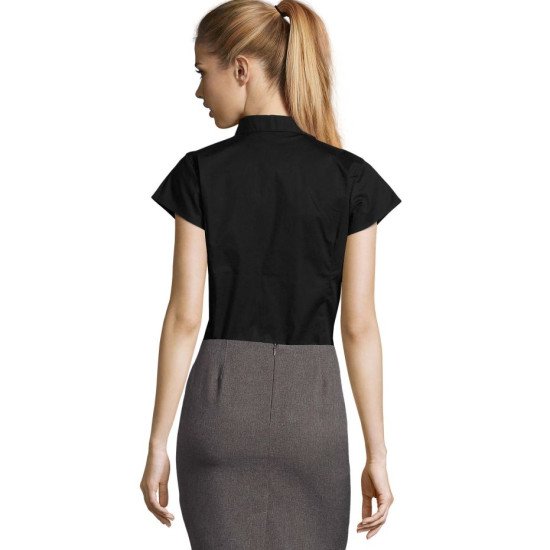 Сорочка жіноча SOL'S Excess Short Sleeve, колір чорний - 170203123XL