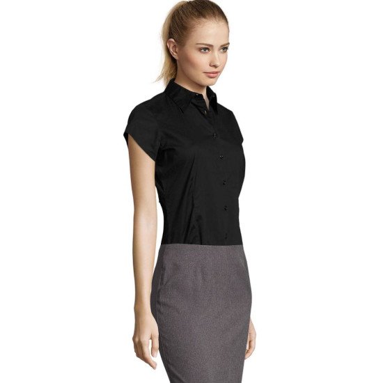 Сорочка жіноча SOL'S Excess Short Sleeve, колір чорний - 170203123XL