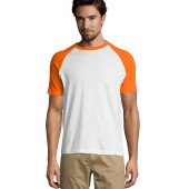 Футболка SOL'S Funky, колір чорний/сірий меланж - 111909703XL Футболка SOL'S Funky, колір чорний/сірий меланж - 111909703XL