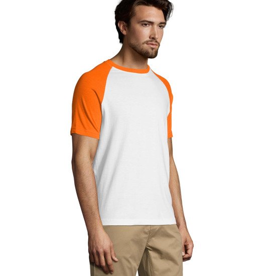 Футболка SOL'S Funky, колір чорний/сірий меланж - 111909703XL Футболка SOL'S Funky, колір чорний/сірий меланж - 111909703XL