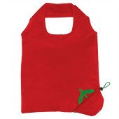 Сумка-шопер складана з короткими ручками Voyager Rosie, колір червоний/темно-зелений - V7531-99