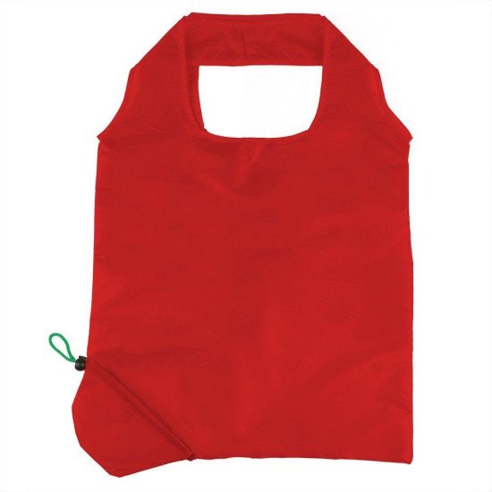 Сумка-шопер складана з короткими ручками Voyager Rosie, колір червоний/темно-зелений - V7531-99