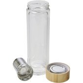 Термопляшка 420 мл скляна Voyager зі знімним ситом, колір прозорий - V0774-18