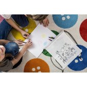 Рюкзак-мішок для розмальовки з олівцями Voyager Rosemary, колір білий - V7871-02