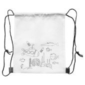 Рюкзак-мішок для розмальовки з фломастерами Voyager Franklin, колір білий - V9827-02