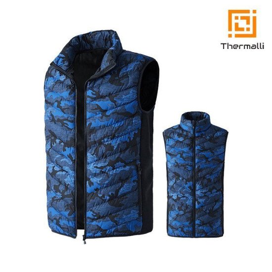 Жилет з підігрівом Thermalli La Norma, колір камуфляж синій - 408800032XL Жилет з підігрівом Thermalli La Norma, колір камуфляж синій - 408800032XL