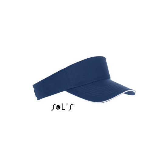 Кепка-козирок SOL'S Ace, колір кобальт/білий - 01196912TUN Кепка-козирок SOL'S Ace, колір кобальт/білий - 01196912TUN