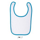 Нагрудник дитячий SOL'S Babib, колір білий/морський - 01211930TUN