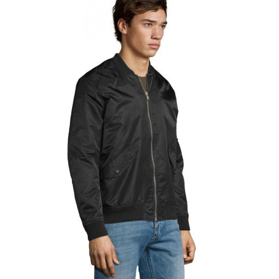 Куртка-бомбер SOL'S Rebel, колір чорний - 016163123XL