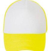 Кепка SOL'S Bubble, колір білий/неоново-жовтий - 01668514TUN