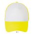 Кепка SOL'S Bubble, колір білий/неоново-жовтий - 01668514TUN