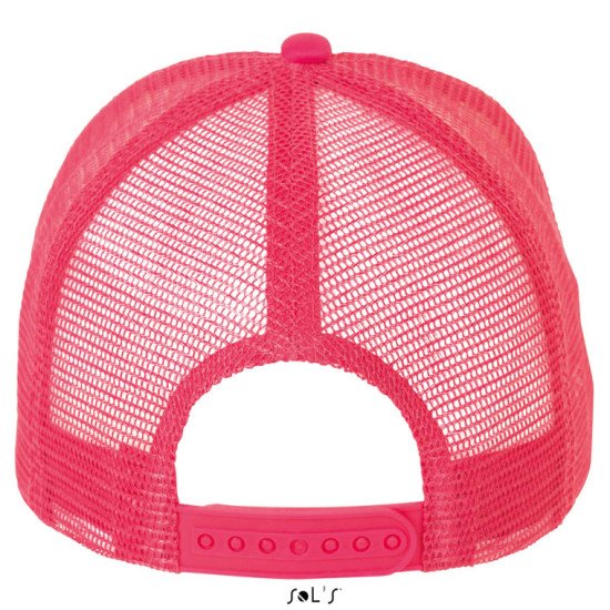 Кепка SOL'S Bubble, колір білий/неоново-кораловий - 01668515TUN