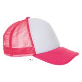 Кепка SOL'S Bubble, колір білий/неоново-кораловий - 01668515TUN