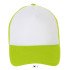 Кепка SOL'S Bubble, колір білий/неоново-зелений - 01668516TUN
