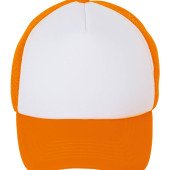 Кепка SOL'S Bubble, колір білий/неоново-помаранчевий - 01668517TUN