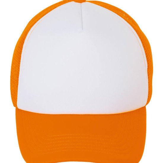 Кепка SOL'S Bubble, колір білий/неоново-помаранчевий - 01668517TUN