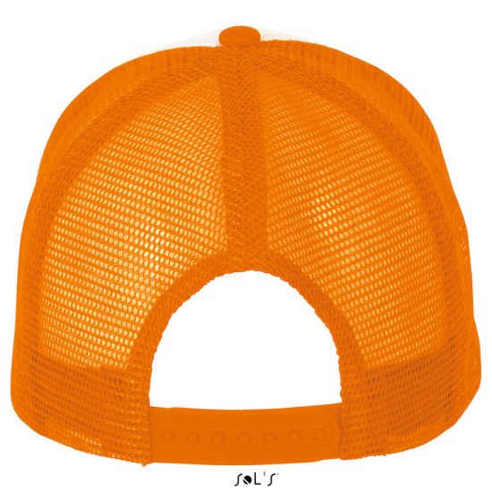 Кепка SOL'S Bubble, колір білий/неоново-помаранчевий - 01668517TUN