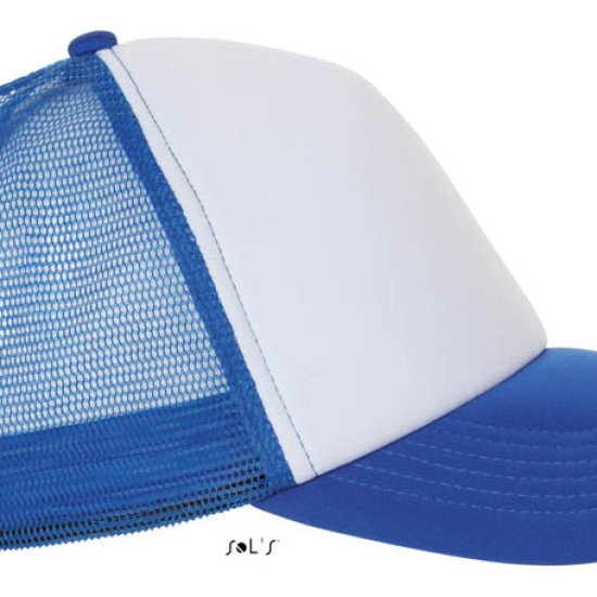 Кепка SOL'S Bubble, колір білий/синій - 01668907TUN