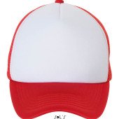 Кепка SOL'S Bubble, колір білий/червоний - 01668987TUN