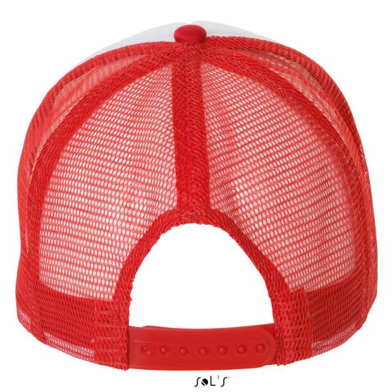 Кепка SOL'S Bubble, колір білий/червоний - 01668987TUN