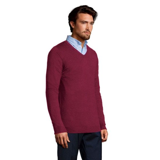 Пуловер чоловічий SOL'S Glory, колір темно-бордовий - 01710167L