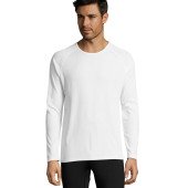 Лонгслів спортивний чоловічий SOL'S Sporty LSL, колір білий - 020711023XL