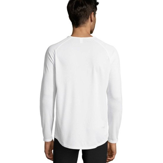 Лонгслів спортивний чоловічий SOL'S Sporty LSL, колір білий - 020711023XL